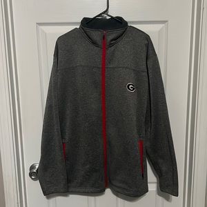 Grey UGA zip front Knights Apparel jacket